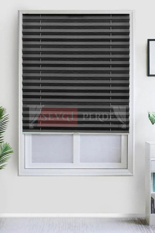 cam plise perde modelleri 1