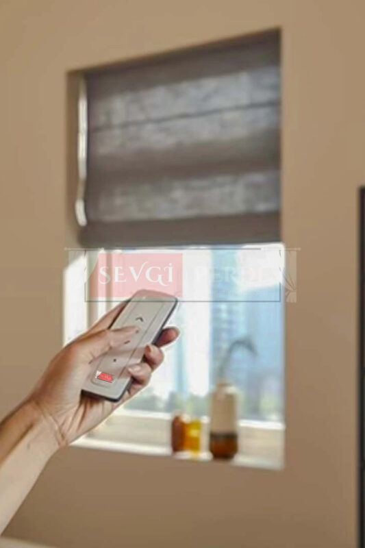 motorlu katlamalı perde modelleri