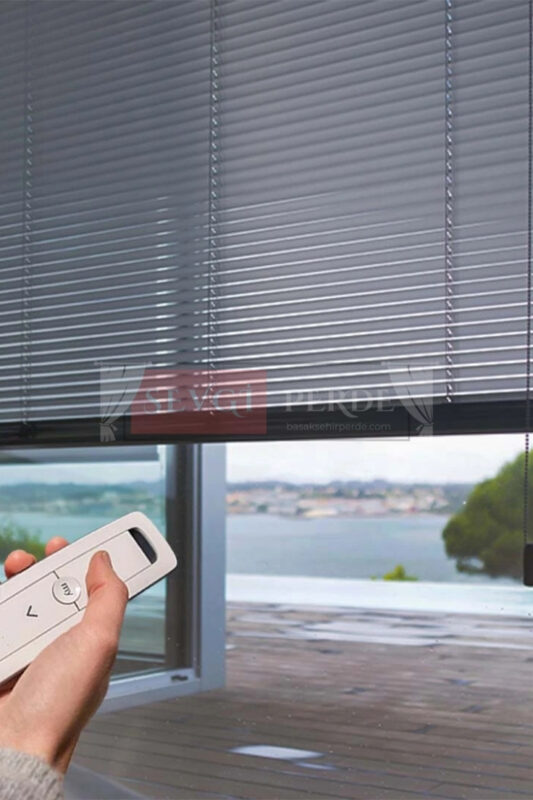 motorlu metal jaluzi perde modelleri