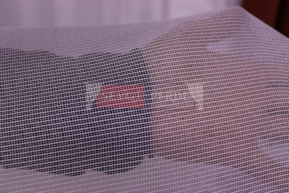 düz kareli beyaz sade tül perde