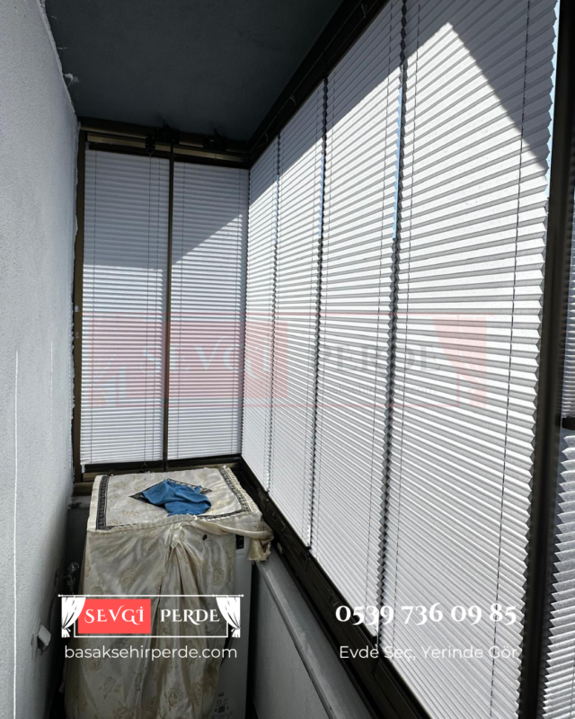 balkon plise perdeci