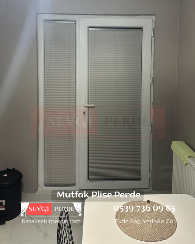 mutfak plise perde