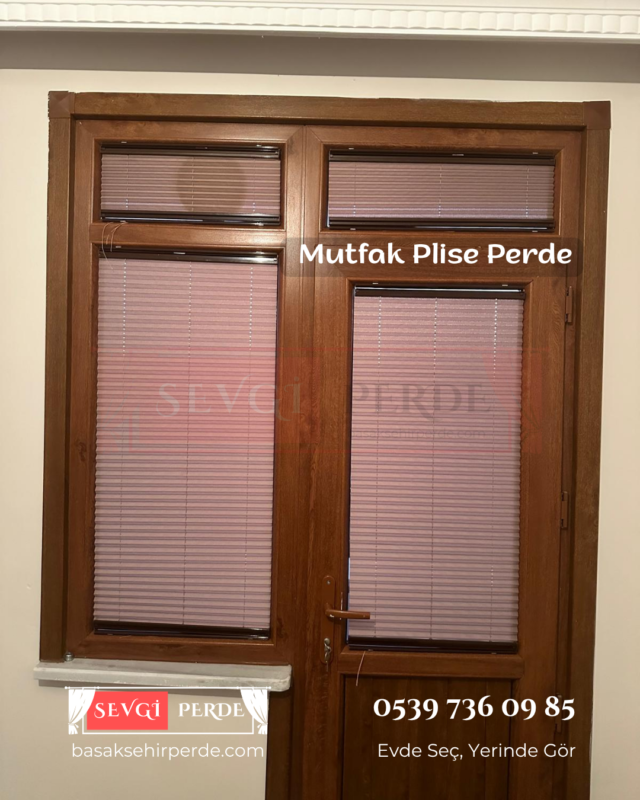 plise perde mutfak