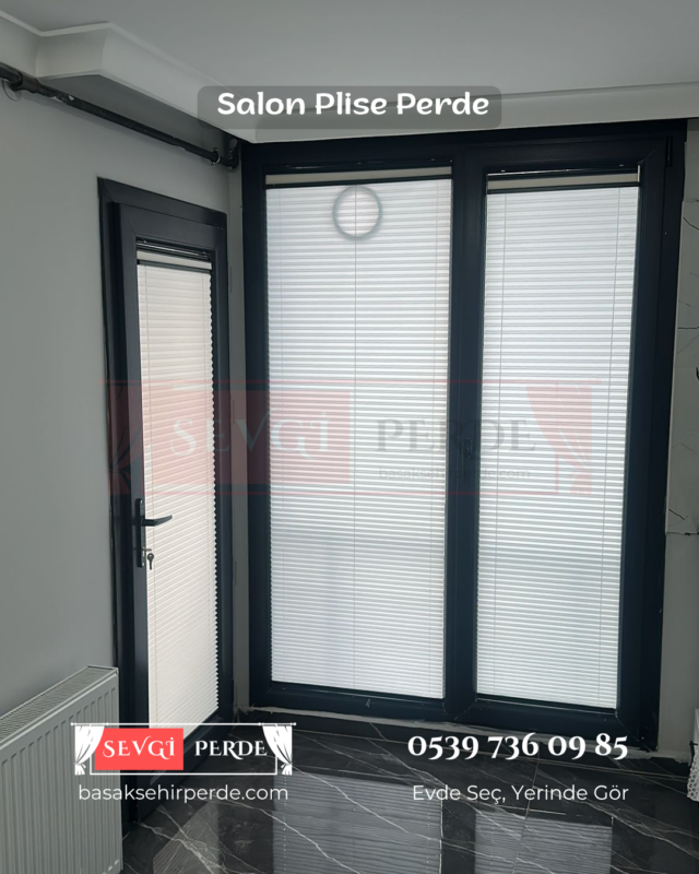 salon plise perde